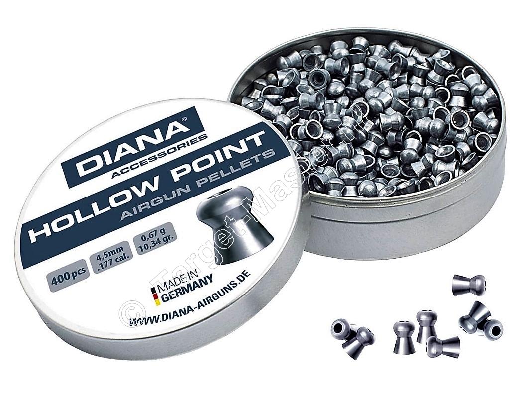 Diana Hollow Point 4.50mm Airgun Pellets tin of 400